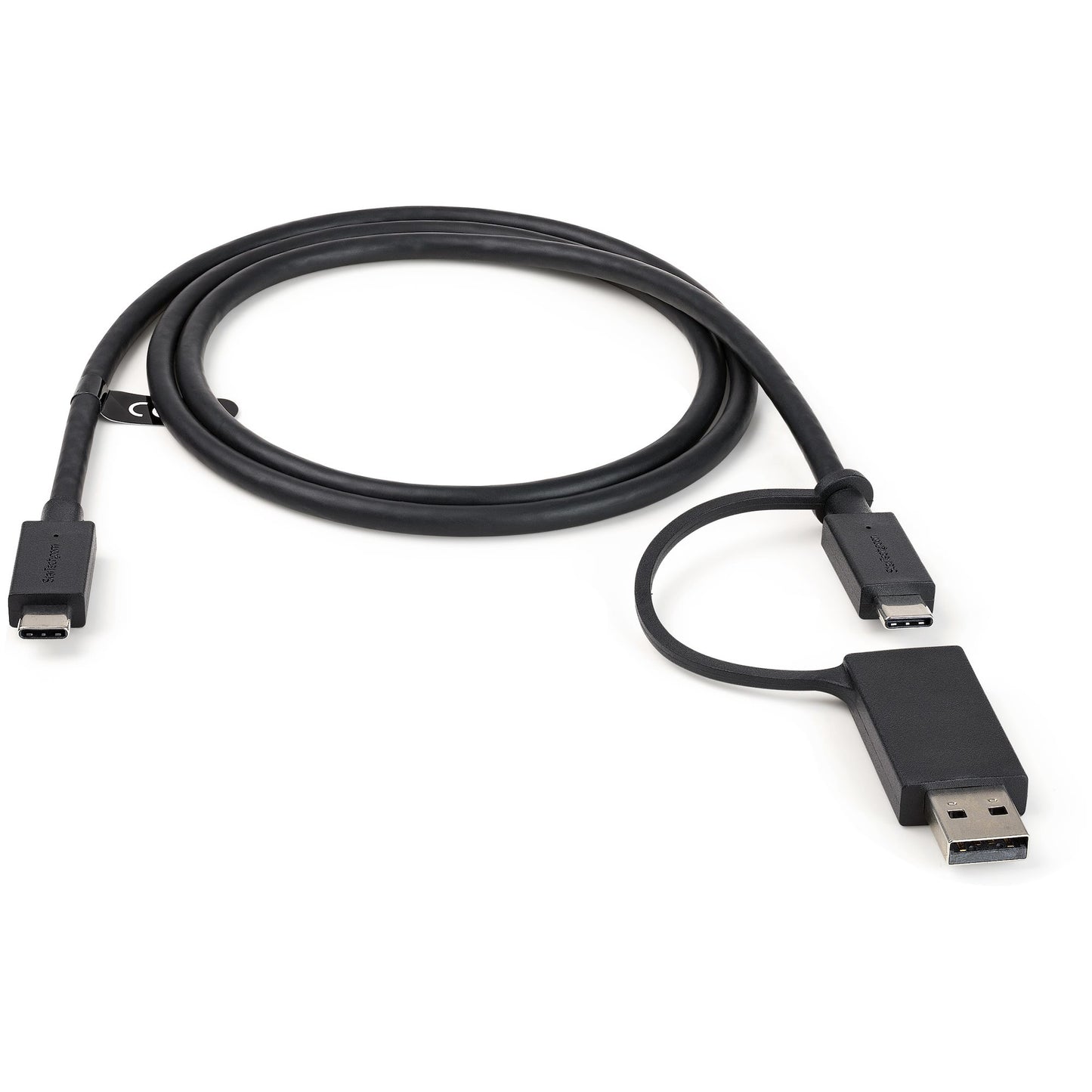StarTech.com 3.3ft (1m) USB-C Cable with USB-A Adapter Dongle, USB 10Gbps/5Gbps