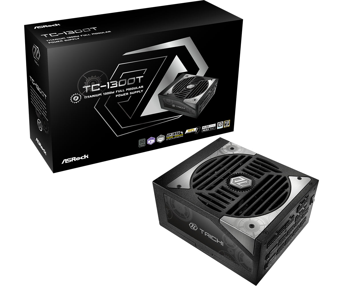 Asrock TC-1300T power supply unit 1300 W 20+4 pin ATX ATX Black