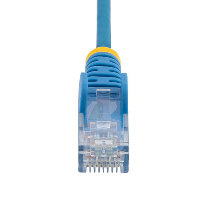 StarTech.com 15m Blue Slim CAT6 Ethernet Cable, Snagless, 100W PoE, UTP, LSZH, 28AWG