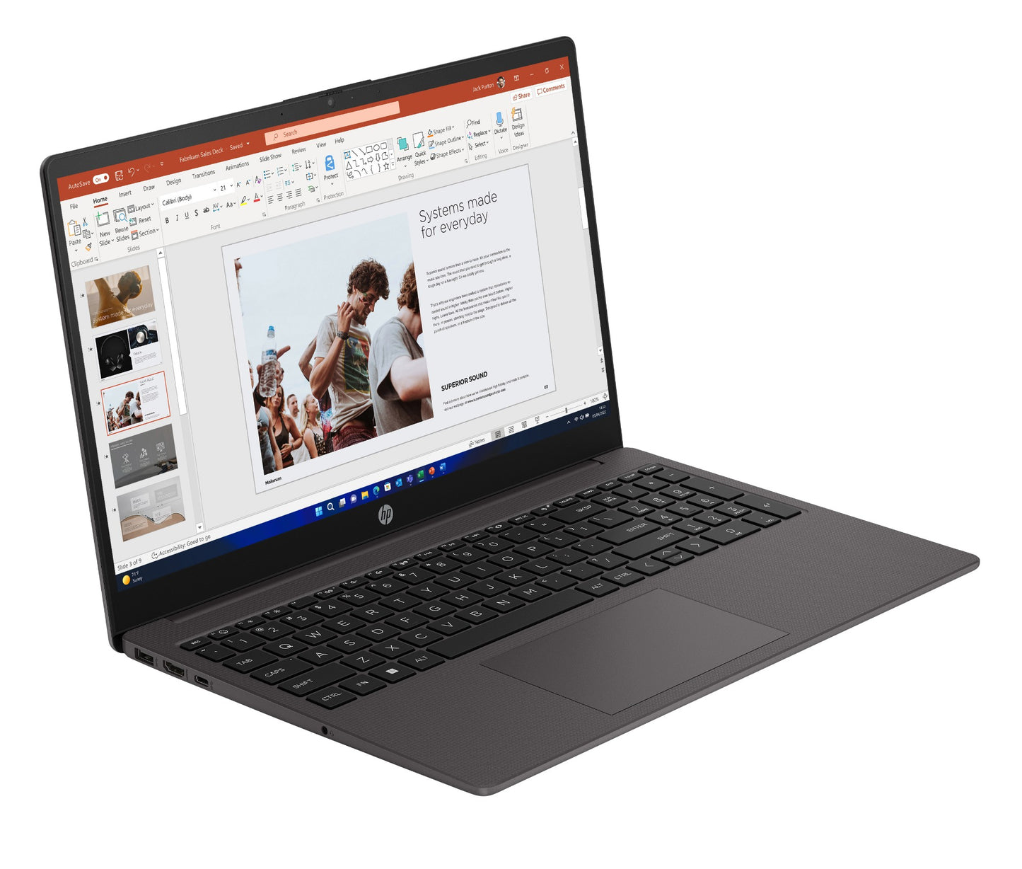 HP 255 G10 15.6" Ryzen 5 7530U 8GB 512GB SSD Laptop