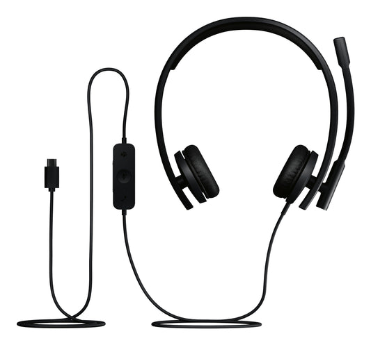 Logitech H570E Headset Wired Head-band Office/Call center USB Type-C Black