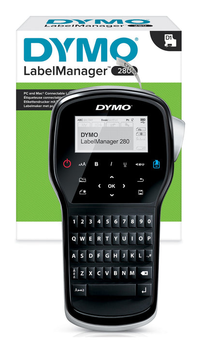 DYMO LabelManager 280 Label Maker | Rechargeable Handheld Label Printer with QWERTY