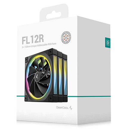 DeepCool FL12R-3 IN 1 Computer case Fan 12 cm Black 3 pc(s) Cooling