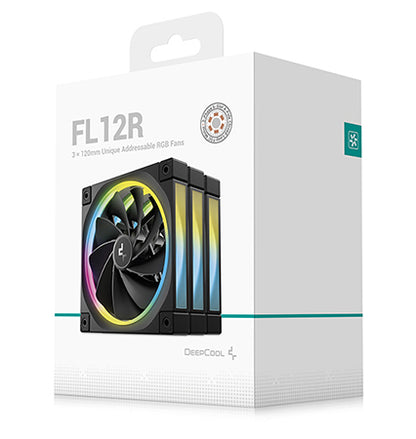 DeepCool FL12R-3 IN 1 Computer case Fan 12 cm Black 3 pc(s) Cooling