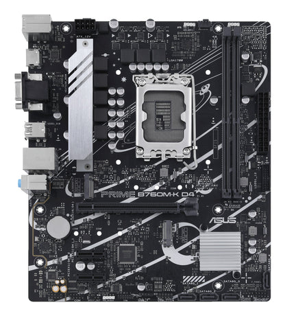 ASUS PRIME B760M-K D4 Intel B760 LGA 1700 micro ATX Motherboard