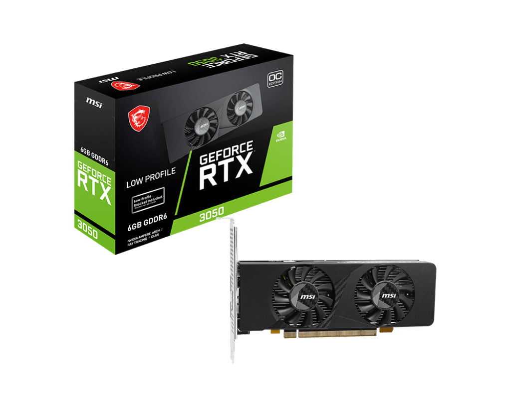 MSI GEFORCE RTX 3050 6GB GDDR6 OC Graphics Card