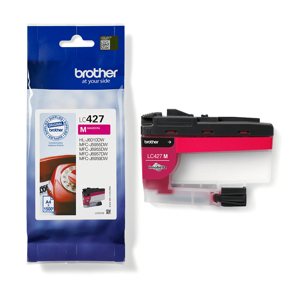 Brother LC-427M Magenta Ink Cartridge (1.5K pages, Brother MFC-J 5955)