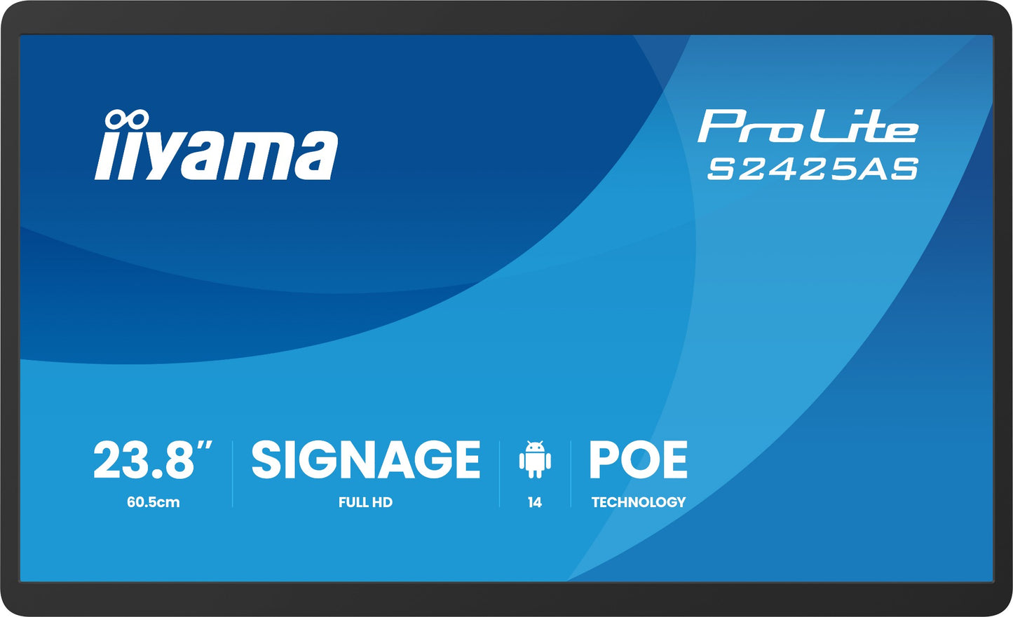 iiyama ProLite S2425AS-B1P Digital signage flat panel 23.8" Full HD IPS Monitor
