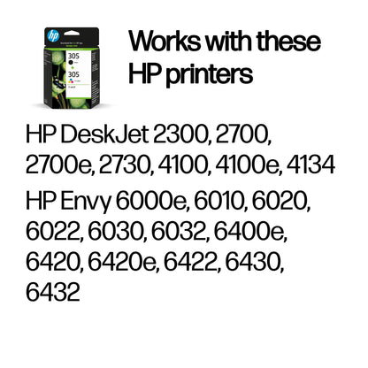 HP 6ZD17AE/305 Black Ink Cartridge (120 pages)