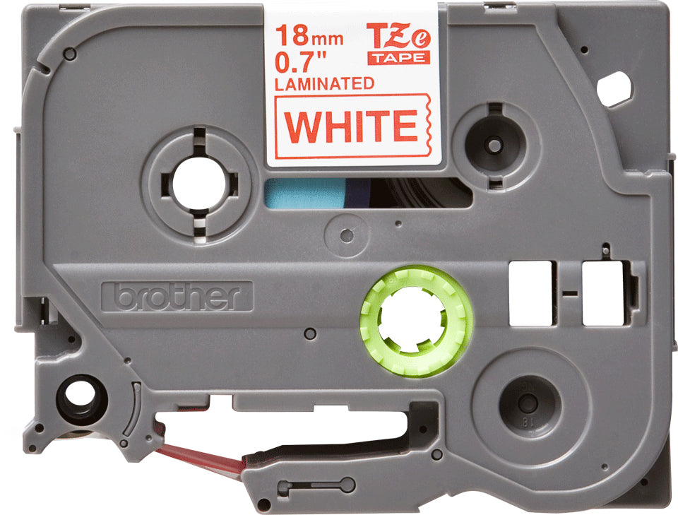 Brother TZE-242 DirectLabel red on white Laminat 18mm x 8m for Brother P-Touch TZ Labels