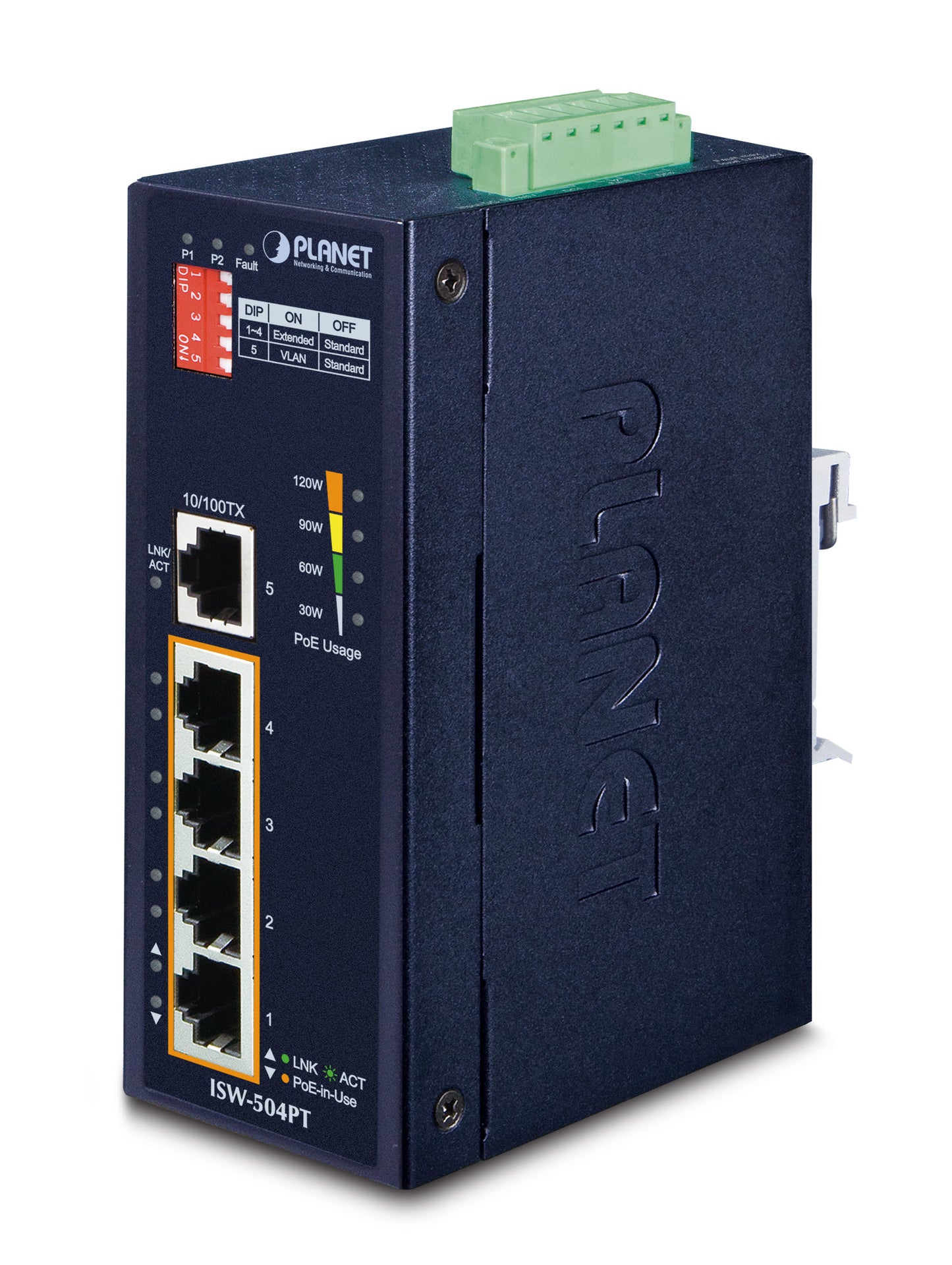 Planet ISW-504PT network switch PoE