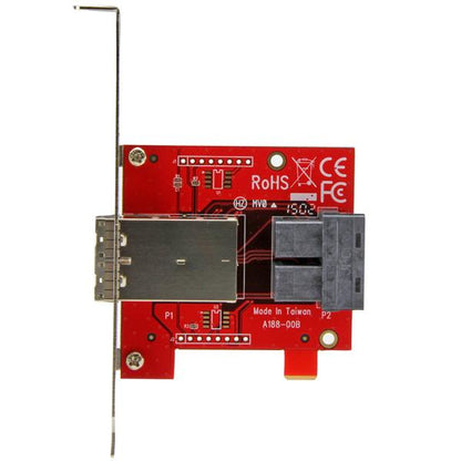 StarTech.com Mini-SAS Adapter - Dual SFF-8643 to SFF-8644 - with Full and Hub