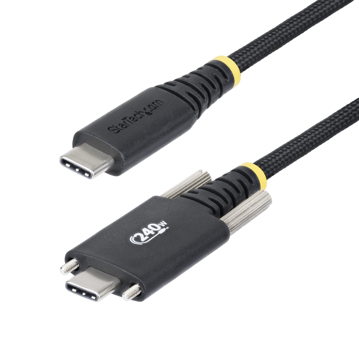 StarTech.com 10ft (3m) USB-C Charging Cable, Durable and Ultra-Flexible, Side Screw