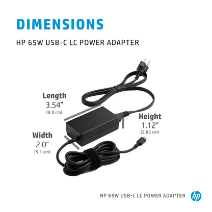 HP 65W USB-C LC Power Adapter Charger