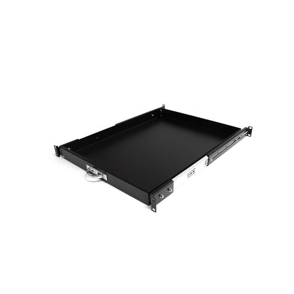StarTech.com 1U Sliding Server Rack Mount Keyboard Shelf Tray, 55lbs (25Kg), 22in