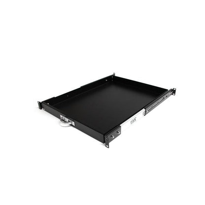 StarTech.com 1U Sliding Server Rack Mount Keyboard Shelf Tray, 55lbs (25Kg), 22in