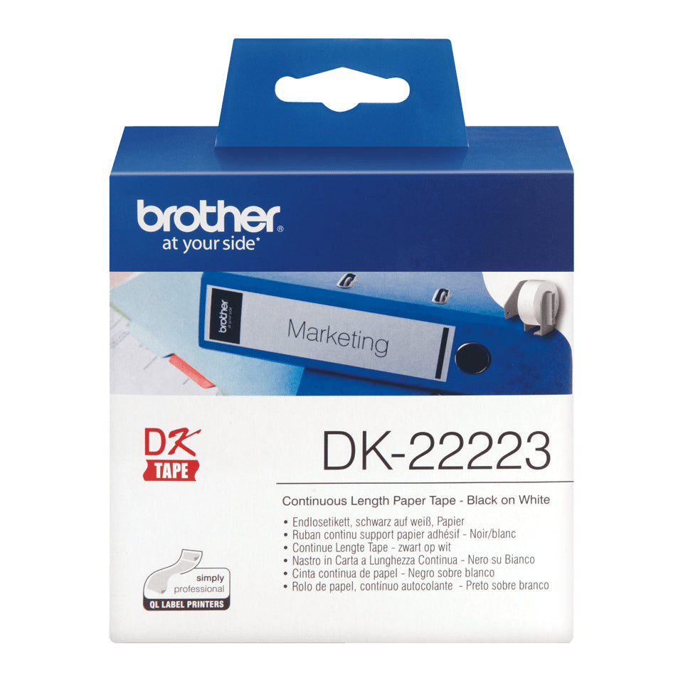 Brother DK-22223 DirectLabel Etikettes white 50mm x 30,48m for Brother P-Touch Labels
