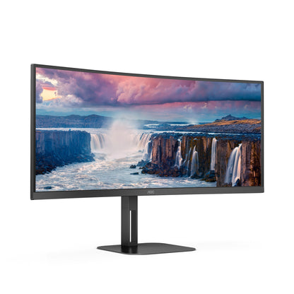 AOC V5 CU34V5C/BK 34" UWQHD VA 100Hz Curved Monitor