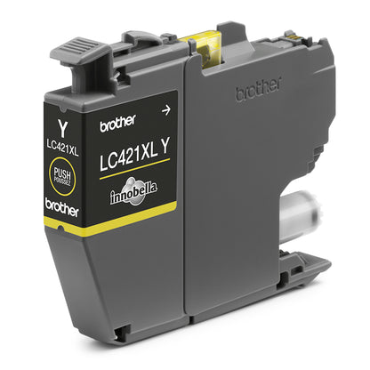 Brother LC-421XLY Yellow Ink Cartridge (500 pages, Brother DCP-J 1050)