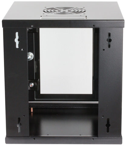 Intellinet 10" Network Cabinet - Wall Mount (Standard), 6U, 300mm Deep, Black Rack