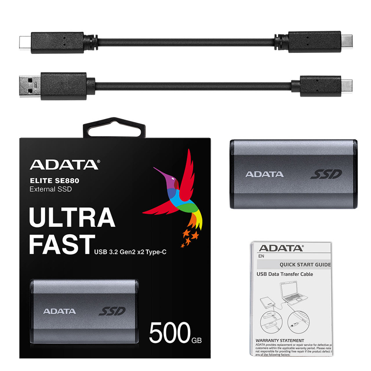 ADATA AELI-SE880-500GCGY 500GB SSD