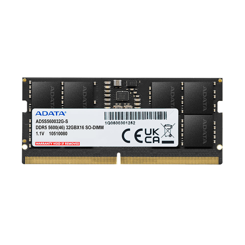 ADATA 16GB (1x16GB) DDR5 5600MT/s SO-DIMM Laptop RAM