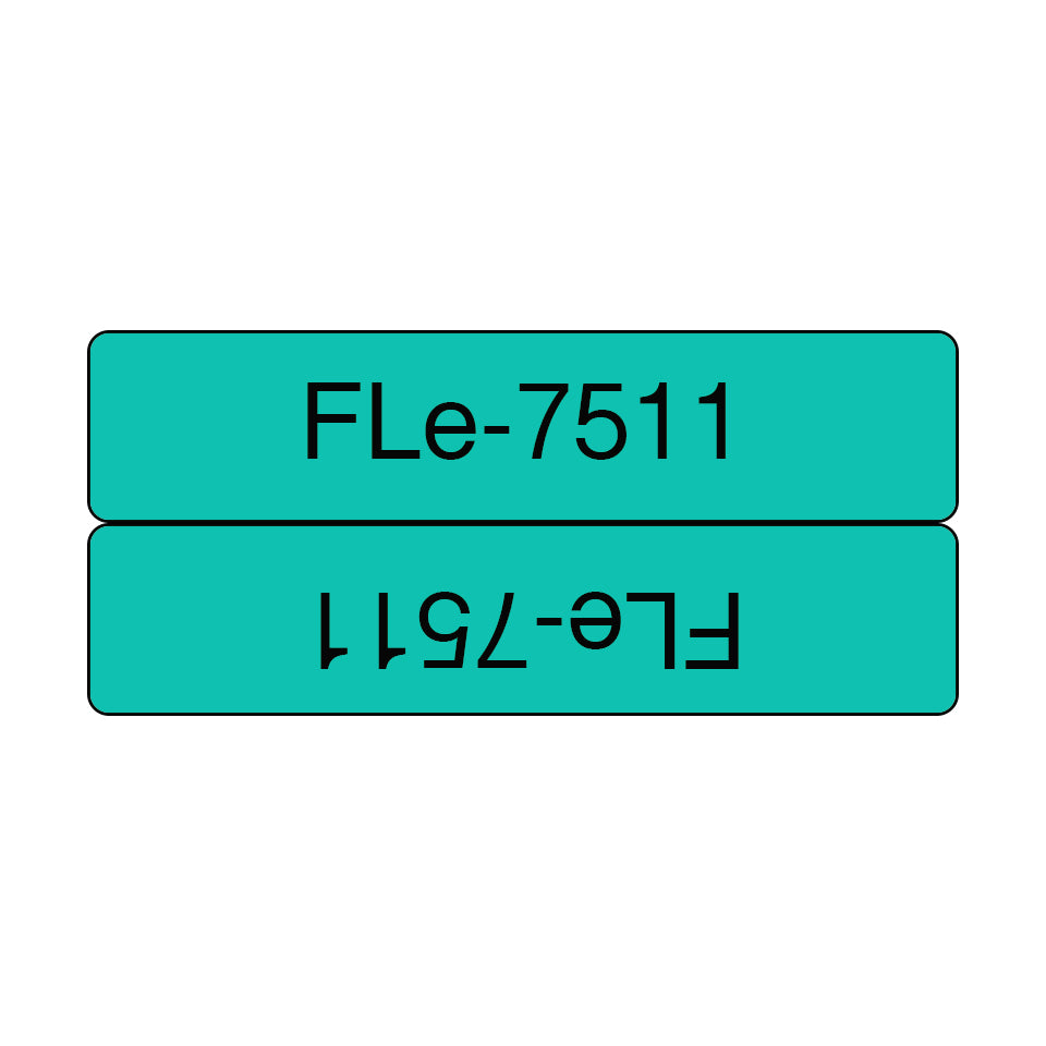Brother FLE-7511 DirectLabel Label green 45mm x 21mm Pack=72 Labels