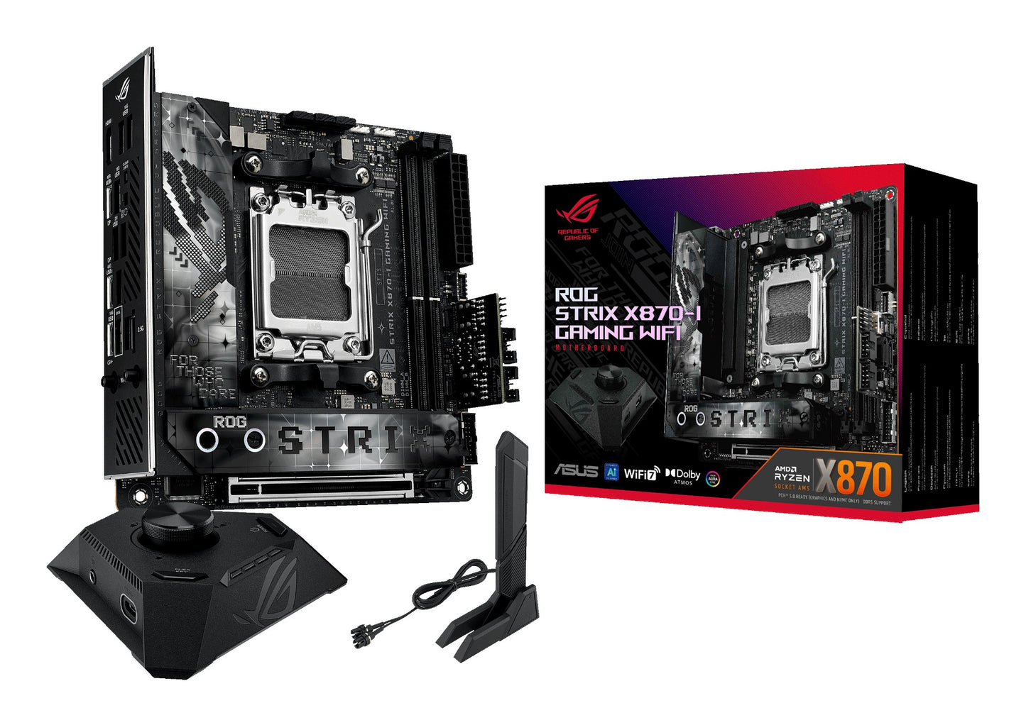 ASUS ROG STRIX X870-I GAMING WIFI AMD X870 Socket AM5 mini ITX Motherboard