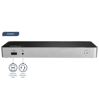 StarTech.com Monitor & 30Hz Thunderbolt 3 Docking Station 60W