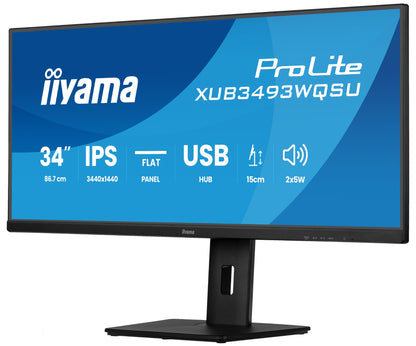 iiyama ProLite XUB3493WQSU-B6 34" UWQHD IPS 120Hz Monitor