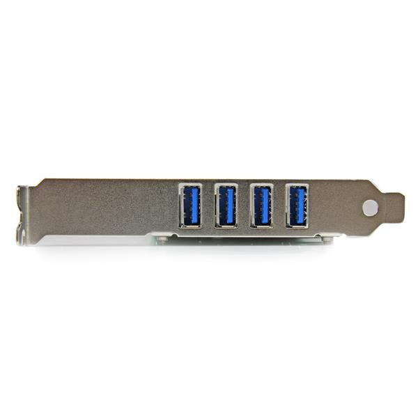 StarTech.com 4 Port PCI Express PCIe SuperSpeed USB 3.0 Controller Card Adapter with Hub