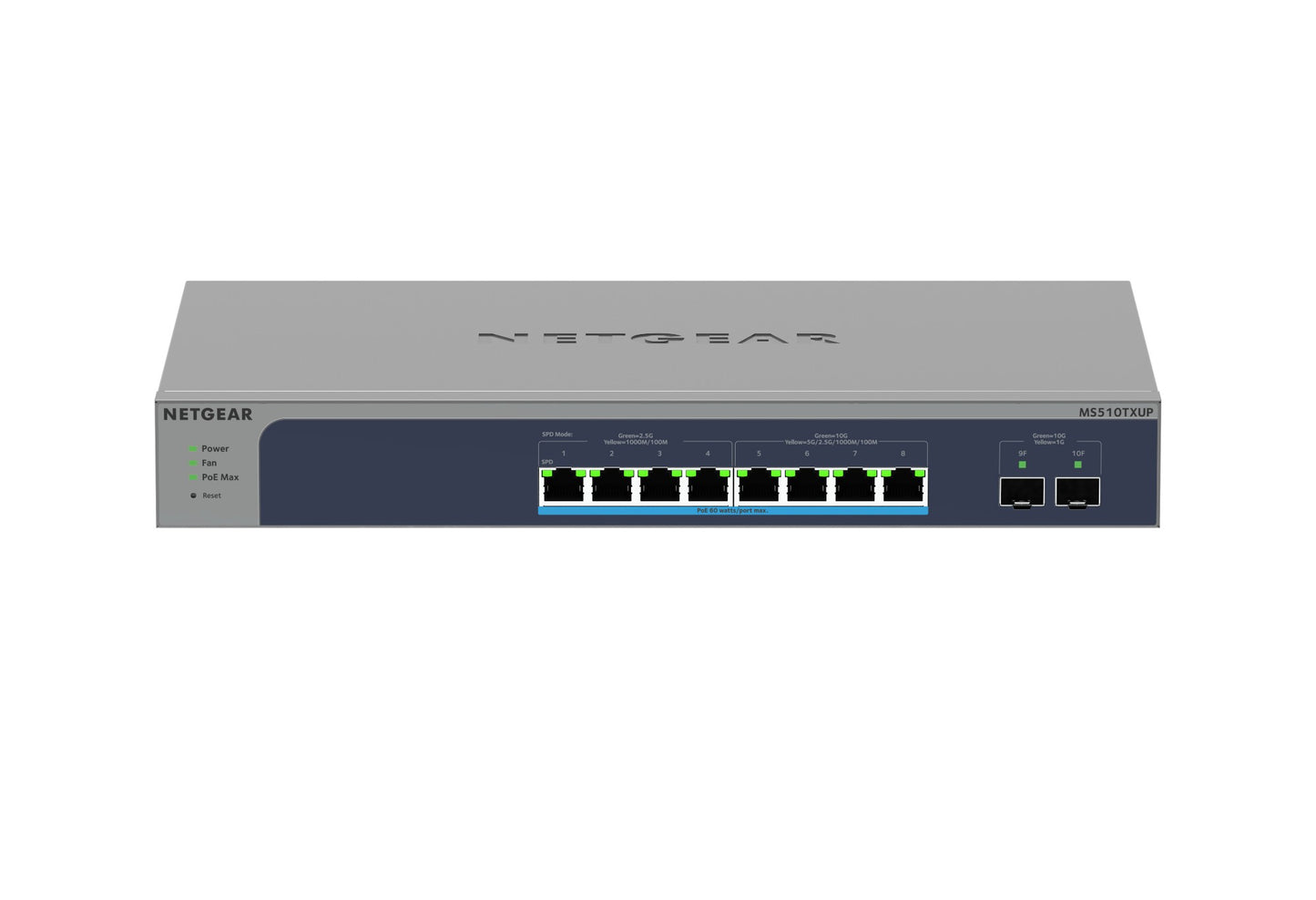Netgear 8-Port Multi-Gigabit/10g Ethernet Ultra60 PoE++ Smart Switch