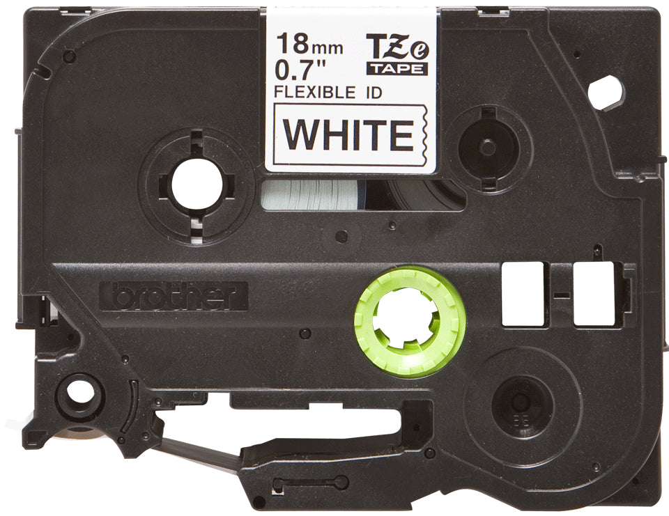 Brother TZE-FX241 DirectLabel black on white Laminat 18mm x 8m for Brother P-Touch Labels