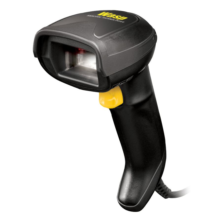 Wasp WDI4700 Handheld bar code reader 1D/2D LED Black, Yellow Barcode Scanner
