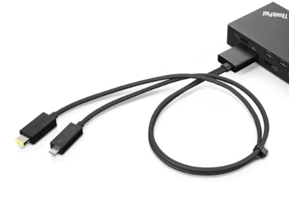 Lenovo 4X90U90616 USB graphics adapter Black Hub