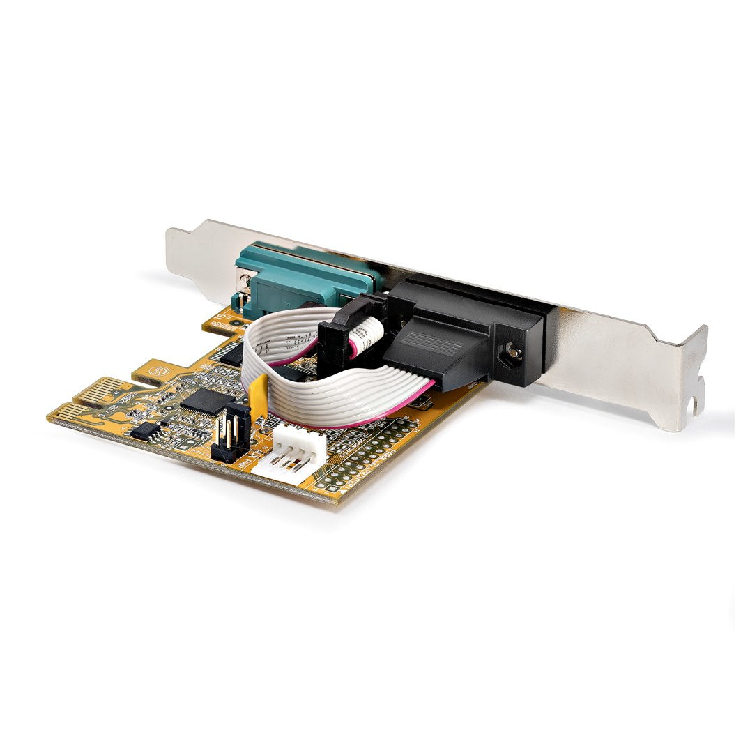StarTech.com 2-Port PCI Express Serial Interface Card, Dual Port PCIe to RS232 (DB9) Hub
