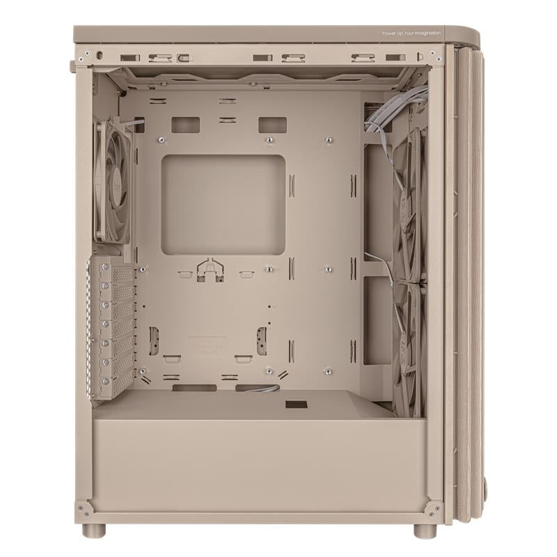 ASUS Proart PA401 Wood Mesh PWM Beige Tower PC Case
