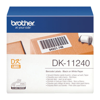 Brother DK-11240 DirectLabel Etikettes white 102mm x 51mm 600 for Brother QL 12-102mm Labels