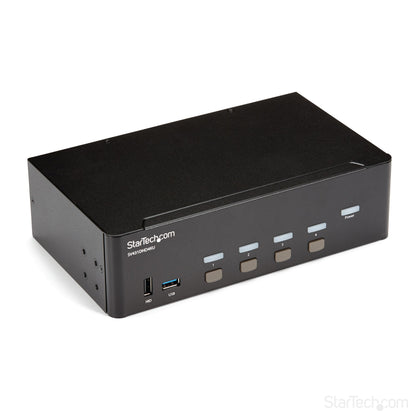 StarTech.com 4 Port HDMI KVM Switch - 4K 30Hz - Dual Display - TAA