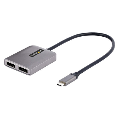 StarTech.com USB-C to Dual Displayport 1.4 Adapter, USB Type-C Multi-Monitor MST Hub