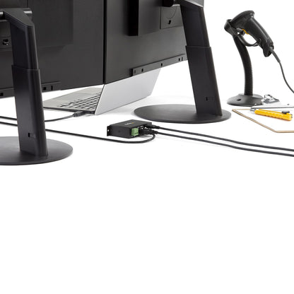 StarTech.com 4-Port USB 2.0 Hub - Metal Industrial USB-A Hub - Din Rail, Wall or