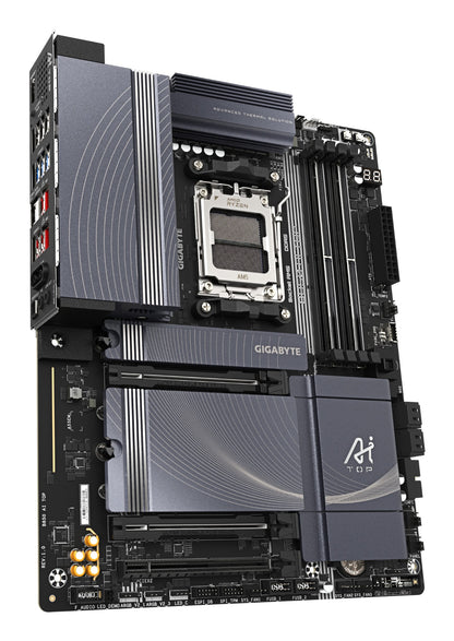 Gigabyte B850 AI TOP Motherboard - AMD Ryzen 9000 Series CPUs, 16+2+2 Phases Digital