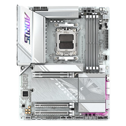 Gigabyte X870E AORUS ELITE WIFI7 ICE Motherboard - Supports AMD Ryzen 9000 CPUs