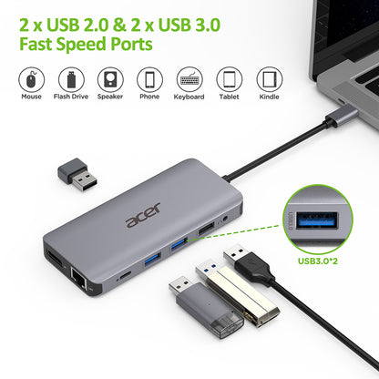 Acer 12in1 Type Hub USB-C Docking Station