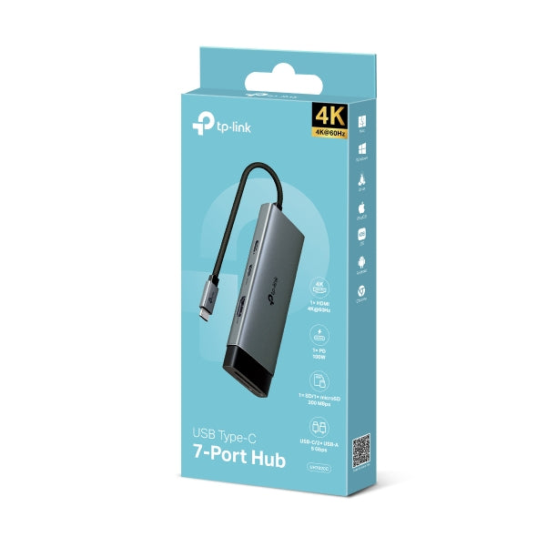 TP-LINK UH7020C interface hub USB 3.2 Gen 1 (3.1 Gen 1) Type-C 5000 Mbit/s