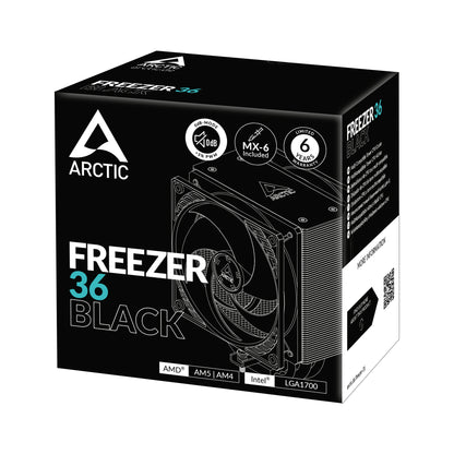 ARCTIC Freezer 36 (Black) Multi Compatible Tower CPU Cooler Cooling