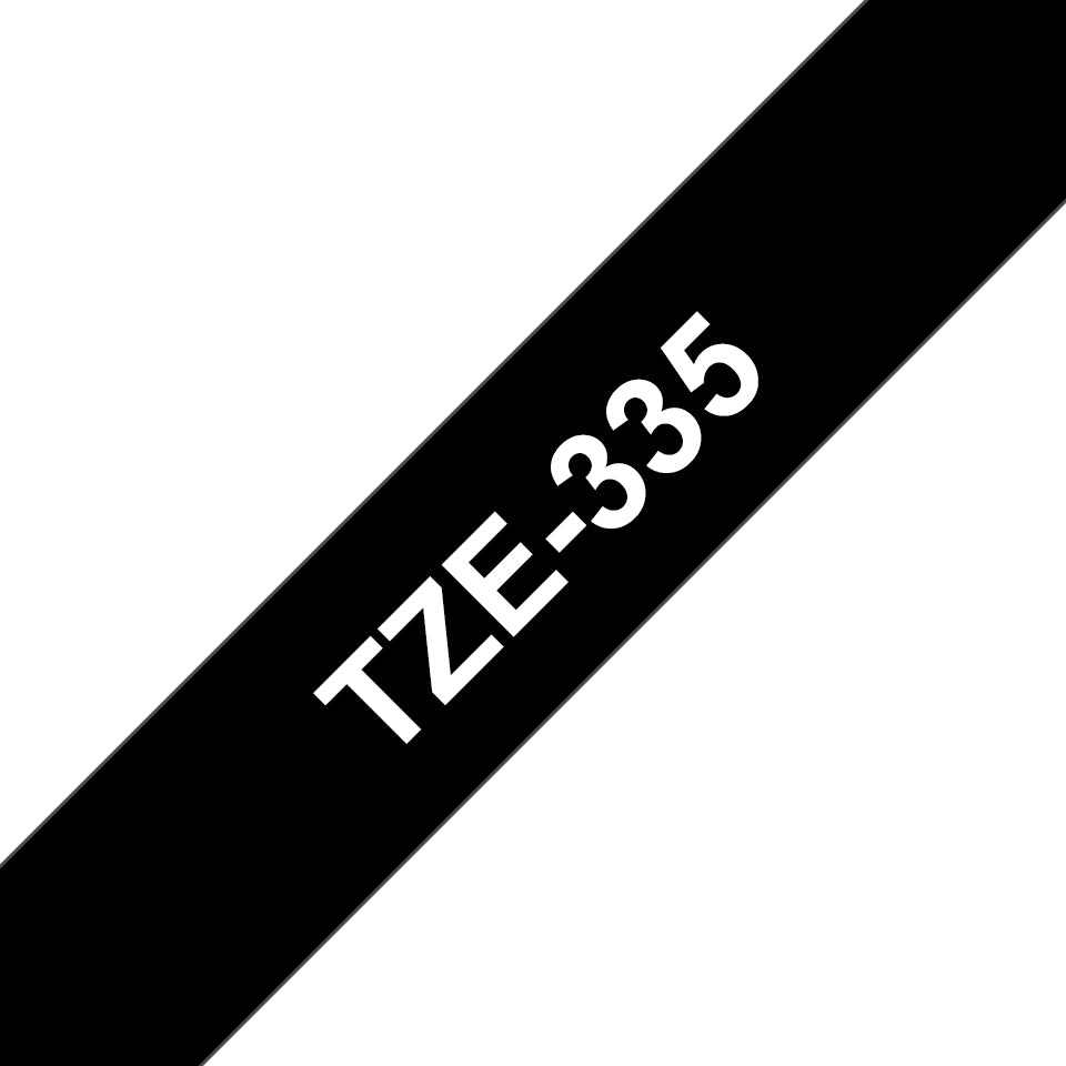 Brother TZE-335 DirectLabel white on black Laminat 12mm x 8m for Brother P-Touch TZ Labels