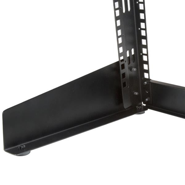 StarTech.com 2-Post 8U Desktop Server Rack, Small Open Frame 19in Computer Rack