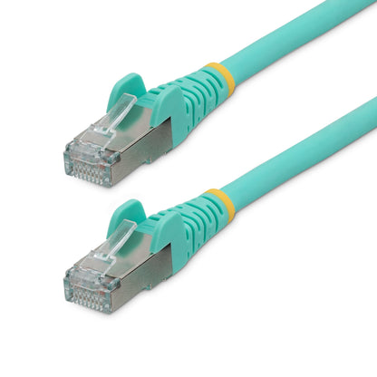 StarTech.com 5m CAT6a Ethernet Cable - Aqua - Low Smoke Zero Halogen (LSZH) - 10GbE