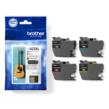 Brother LC-421XLVAL Ink Cartridge (500 pages, Brother DCP-J 1050)